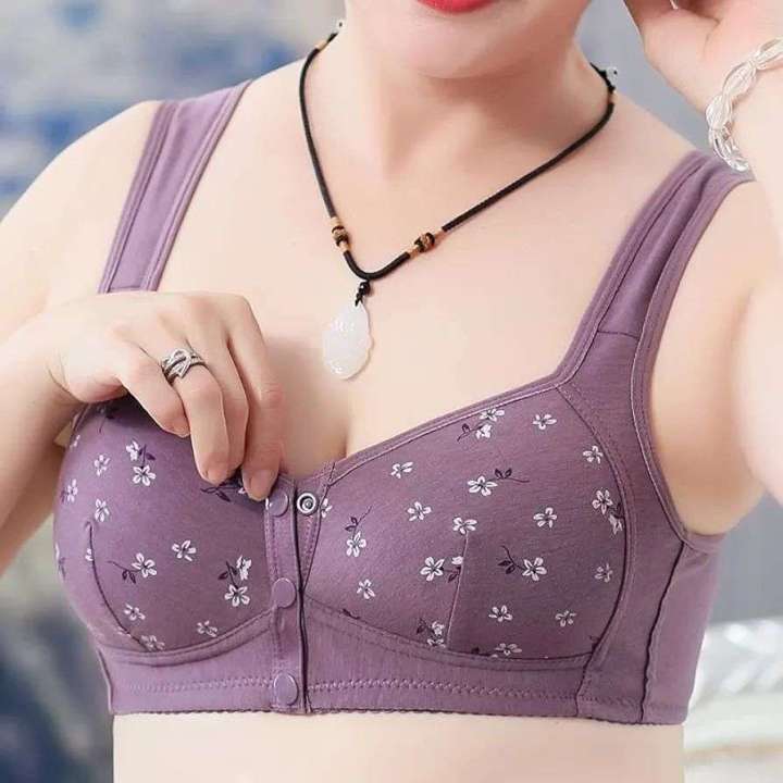 New Anti Sagging Front Open Colling Cotton Bra pack of 3