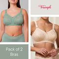 Pack of-2 Triumph Doreen Classic Non-Padded Full Coverage Bra for Women